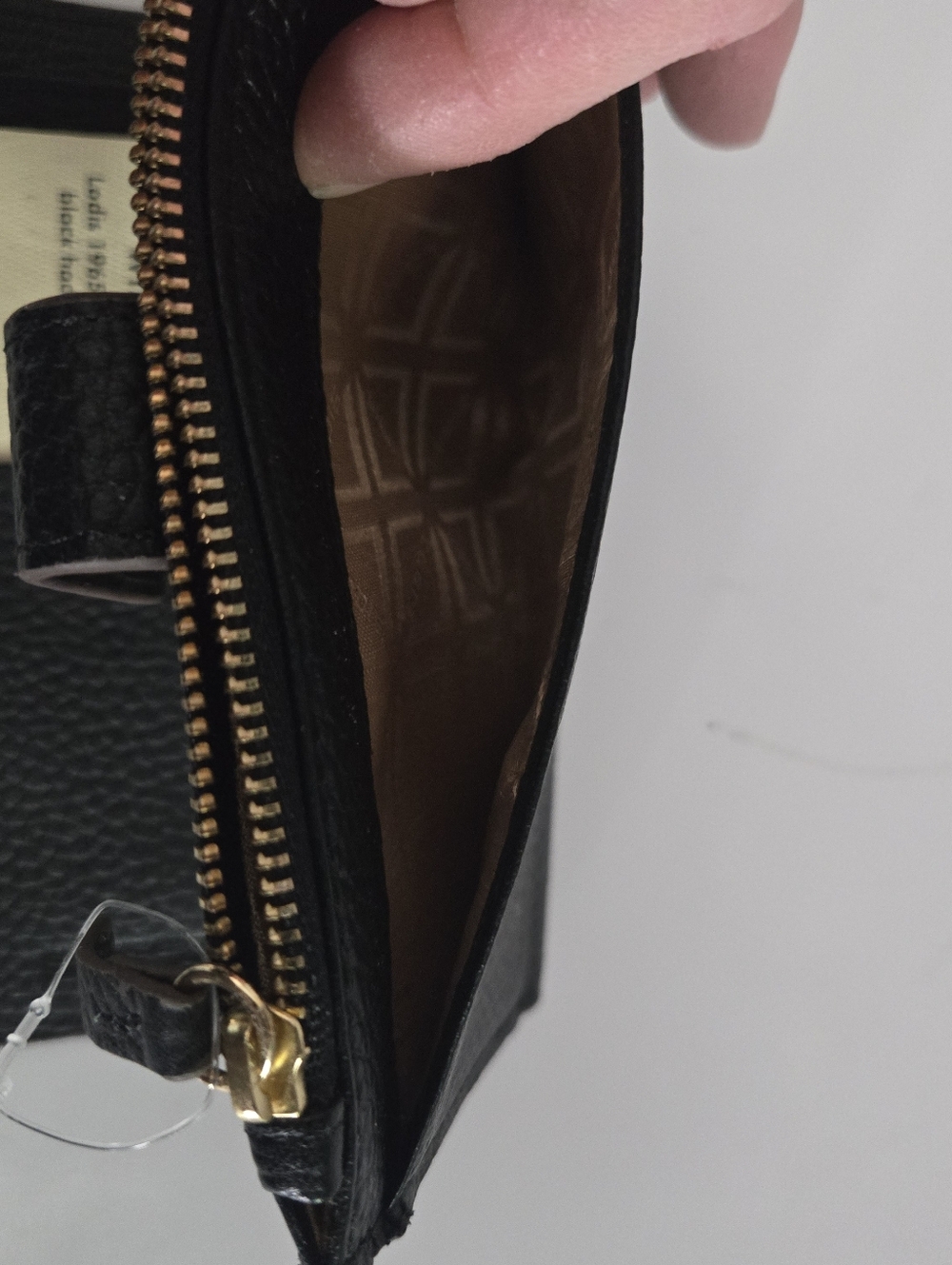 Lodis Black Pebble Leather Wallet RFID Zip Around Bifold Card Holder Classic - Picture 11 of 11